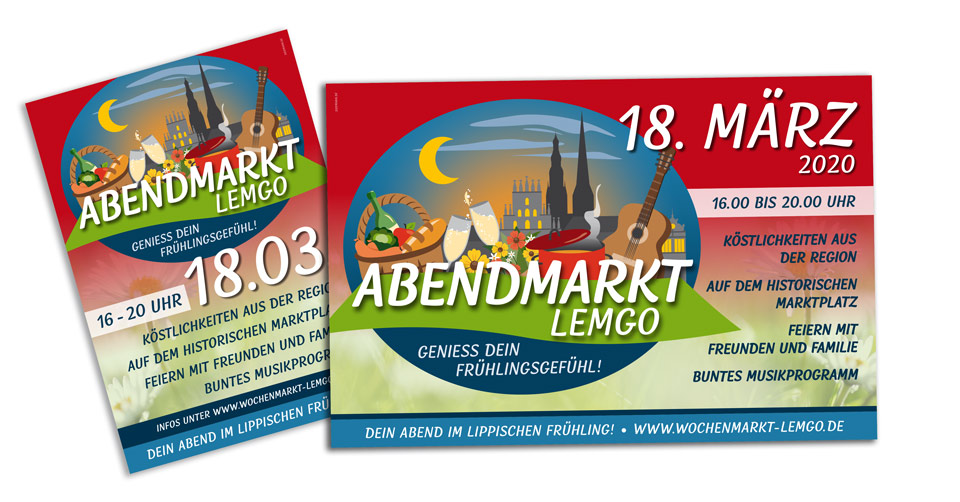 News | Abendmarkt Lemgo Logo | Werbeagentur Siekmann